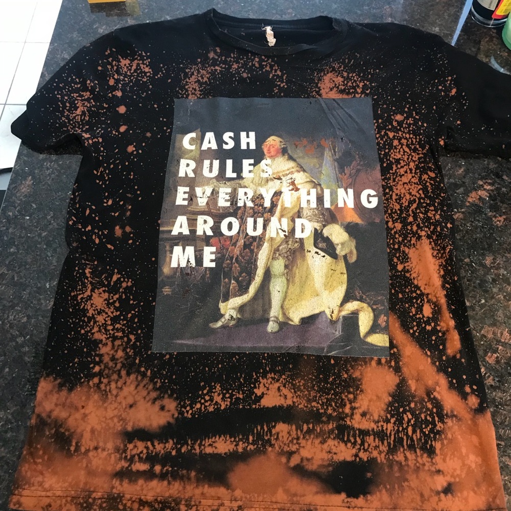 Vintage mens bleached t-shirt sz. M.